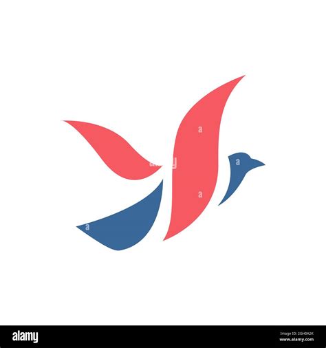 Flying Bird Logo Fly Birds Graphic Template Vector Illustration For