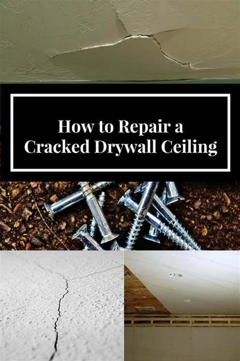 However, different anchors should be used for different objects. How to Repair a Cracked Drywall Ceiling - Home and ...