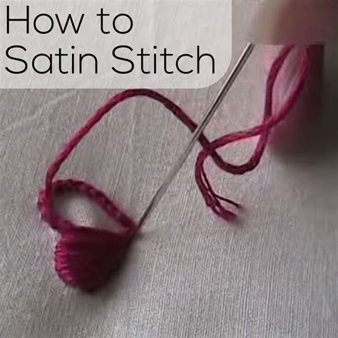 Maybe you would like to learn more about one of these? How to Satin Stitch - embroidery video | Shiny Happy World