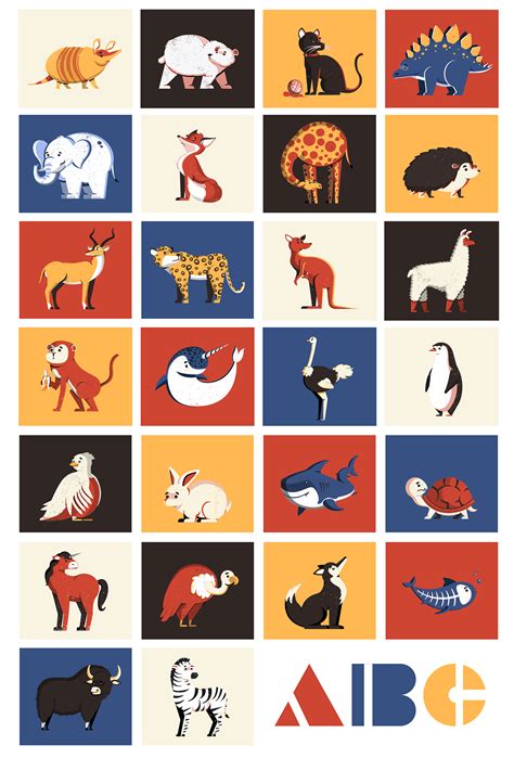 Abc Illustrated Animal Alphabet On Behance
