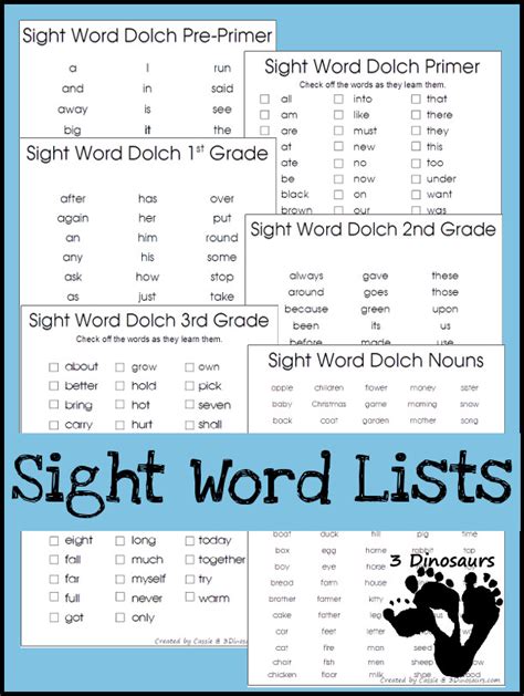 4th Grade Dolch Word List