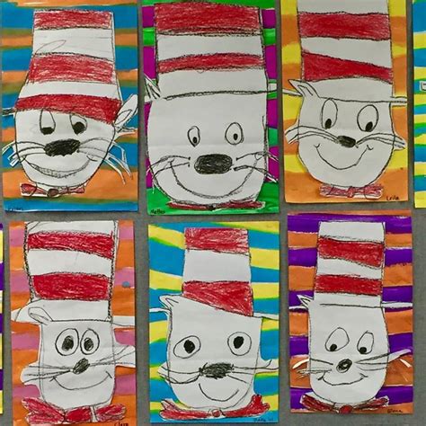 Dr Seuss Day Activity How To Draw Cat In The Hat