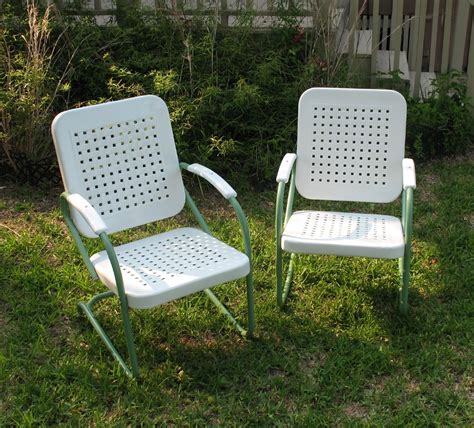 Shop with afterpay on eligible items. 15 Photos Vintage Metal Rocking Patio Chairs