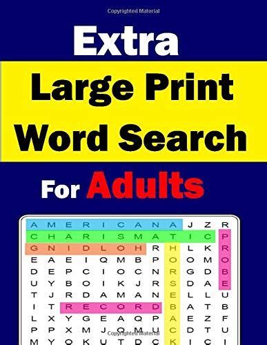 Extra Large Print Word Search For Adults 300 Word Search