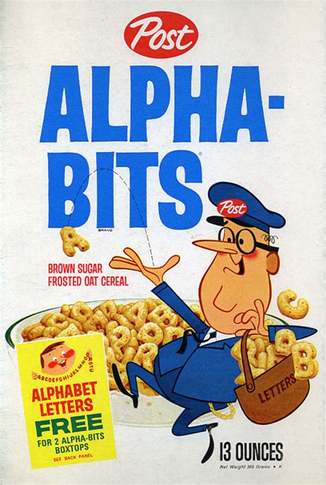 A Sampler Of Things Alpha Bits Cereal 1961 1972