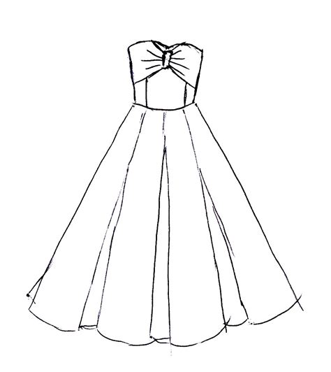 Top Konsep 25+ Simple Dress Sketch | Fashion Terpopuler