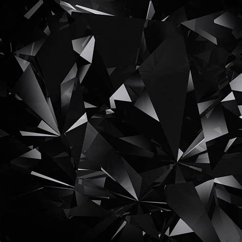 Abstract Black Facet Background Black Diamond Wallpaper Black