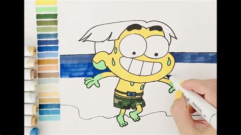 How To Draw Big City Greens Easy Drawing And Coloring For Kids