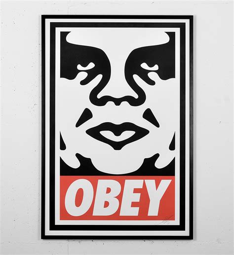 Obey Icon Offset Poster Screen Print Shepard Fairey Graffiti Street Art