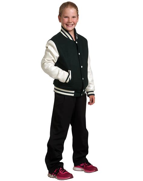 Kids Wool Blend Varsity Jacket