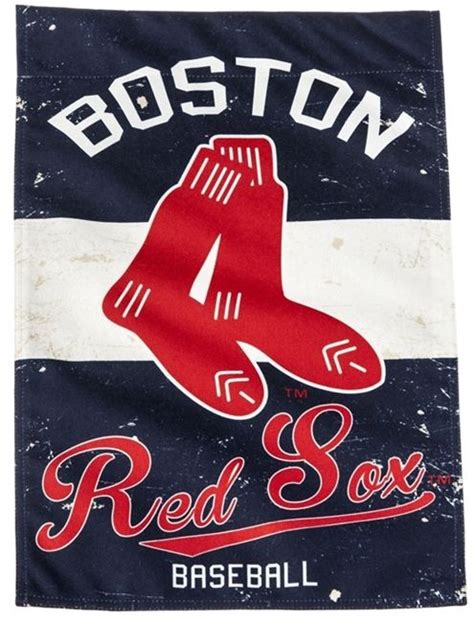 Boston Red Sox Banner 2 Sided Vintage Distressed Logo House Flag