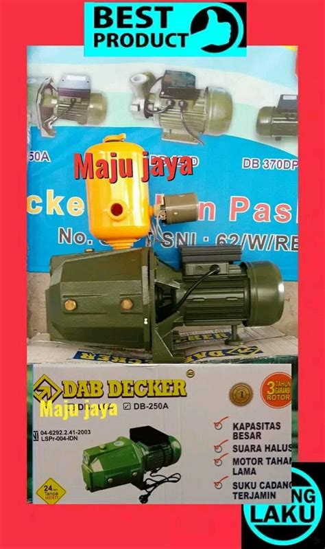 Pompa semi jet pressure manager (2) pompa jet pump (7) pompa celup, non stop (5) pompa celup, otomatis (2) pompa celup composite (3) pompa celup stainless (7) pompa sumur bor, artesis 3 in (12) pompa sumur bor, artesis 4 in (10) pompa transfer atau distribusi (14) pompa dorong atau transfer stainless (12). Jual Pompa air semi jet pump 250 watt DAB DECKER otomatis ...