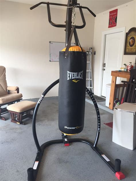 Punching Bag Stand With Pull Up Bar And 100 Lb Bag For Sale In Little