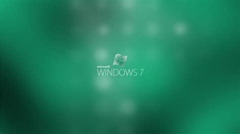 Microsoft Windows 7 Green Backgrounds Widescreen And Hd Background