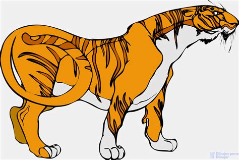 磊 2250Fáciles dibujos de Tigres para dibujar