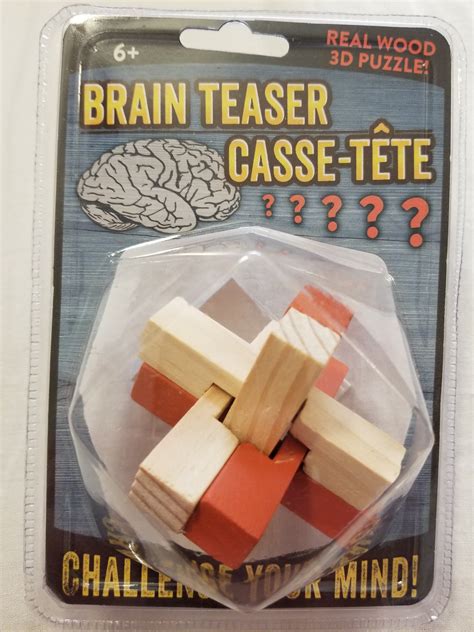 Contemporary Puzzles Real Wood 3d Puzzle Brain Teaser Casse Tete 3x3