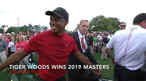 Tiger Woods Wins 2019 Masters Youtube