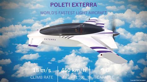 Poleti Exterra Worlds Fastest Light Aircraft Poleti Aerospace