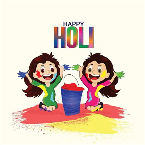 Creative Illustration Of Happy Holi Festival Celebration 2155362 Vector