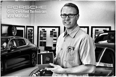 Congratulate Our Porsche Gold Certified Technician Kyle Marshall