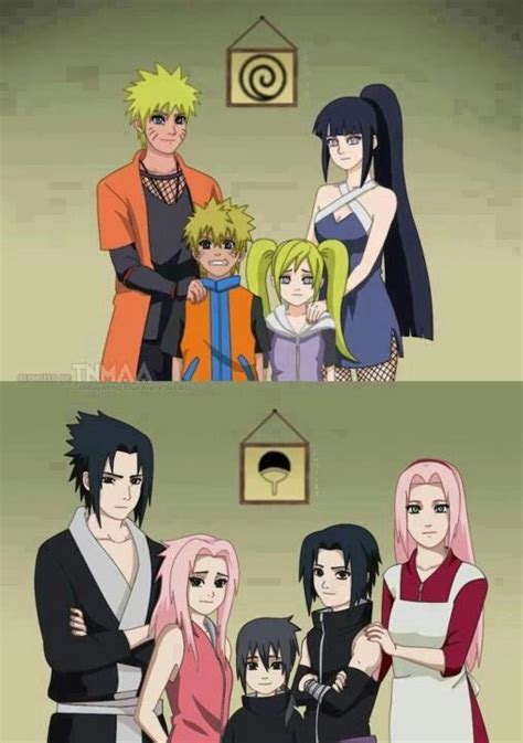 The Famylies Of Narutohinata And Sasukesakura Manga Naruto