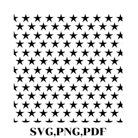 50 Stars Svg Png Pdfunited States Of America Flag Stars50 Etsy