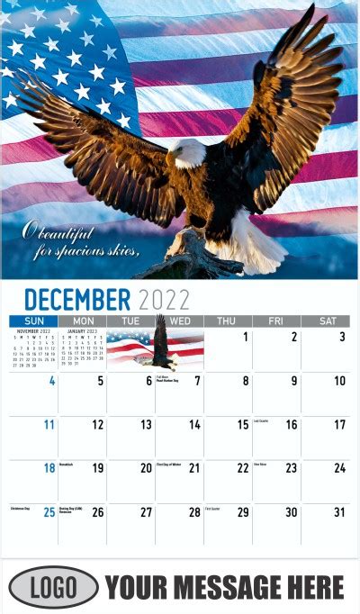 2023 Promotional Calendar America The Beautiful Us Patriotism Calendar