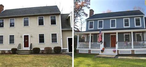 Before And After Colonial Remodel Colonial House Exteriors Colonial