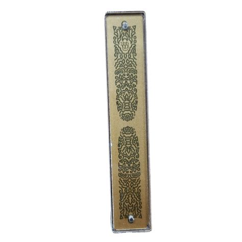 Gold Acrylic Mezuzah Case National Museum Of American Jewish Military