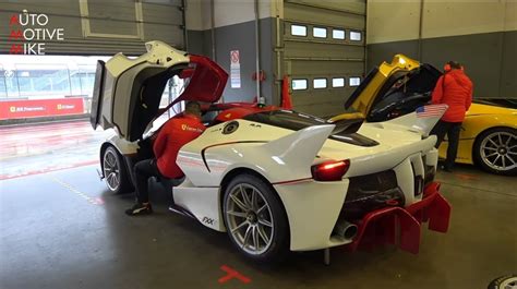 Ferrari Fxx K Sound Start Up Accelerations And Downshifts At