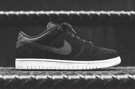 The Nike Dunk Low Gets A Premium Black Suede Makeup Skate Shoes Nike