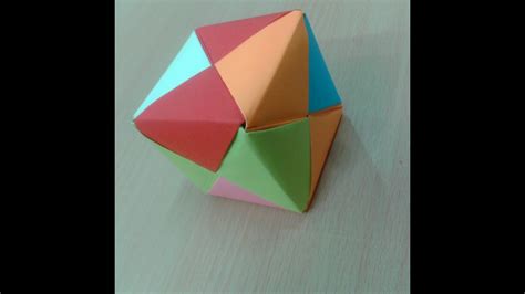 How To Make A Origami 3d Cube Paper Cube Easy Youtube
