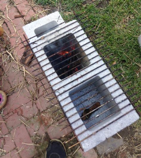 Cinderblock Rocket Stove - Cost: $8 | The Survival Gardener