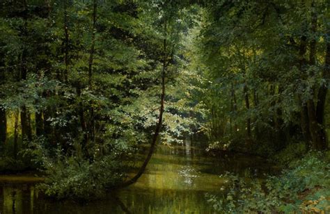 Forest River Painting By Grigoriy Myasoyedov Reproduction