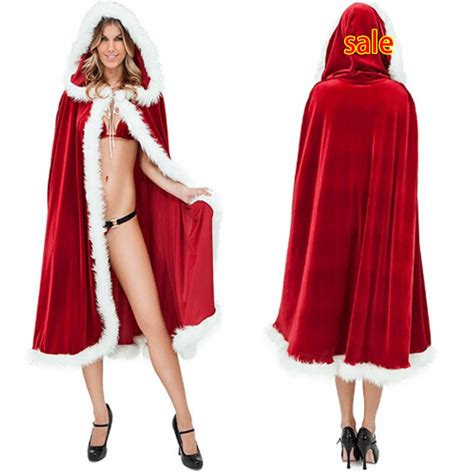 2016 New Arrival Sexy Lingerie Red Cosplay Christmas Cloak Shawl Erotic
