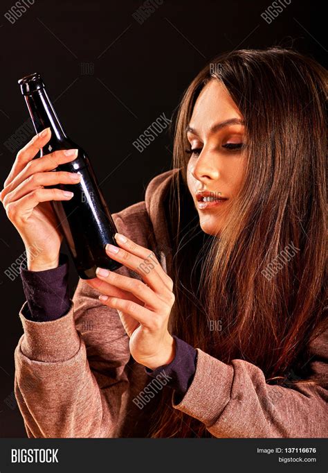 Drunk Girl Holding Image And Photo Free Trial Bigstock