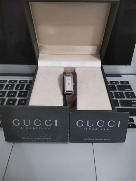 Authentic Gucci 1500l Stainless Steel Quartz Silver White Face Luxury Watches On Carousell