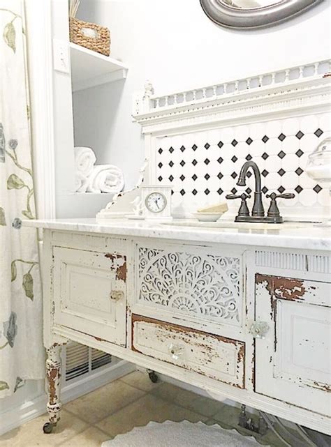 Filter by style, size and many features. 29 Vintage And Shabby Chic Vanities For Your Bathroom ...