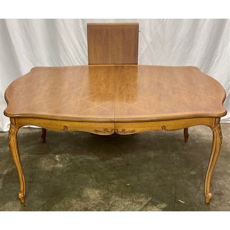 Vintage Thomasville French Provincial Style Parquet Dining Table Chairish