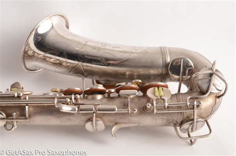 conn 6m viii alto saxophone original silver plate rolled tone holes 312091