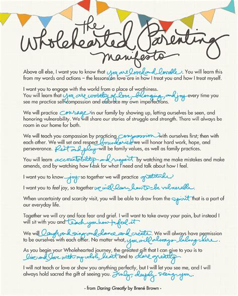 The Wholehearted Parenting Manifesto Barefoot Health
