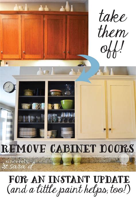 It's easy to see why. Taking Kitchen Cabinet Doors Off A: Hinges appear in a ...