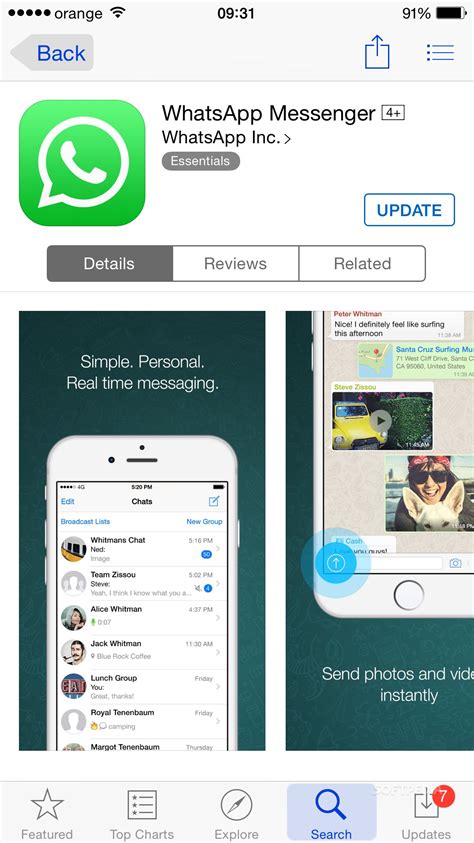 Key components of whatsapp include video and voice calls. Download WhatsApp Messenger 2.11.14 with iPhone 6 Support