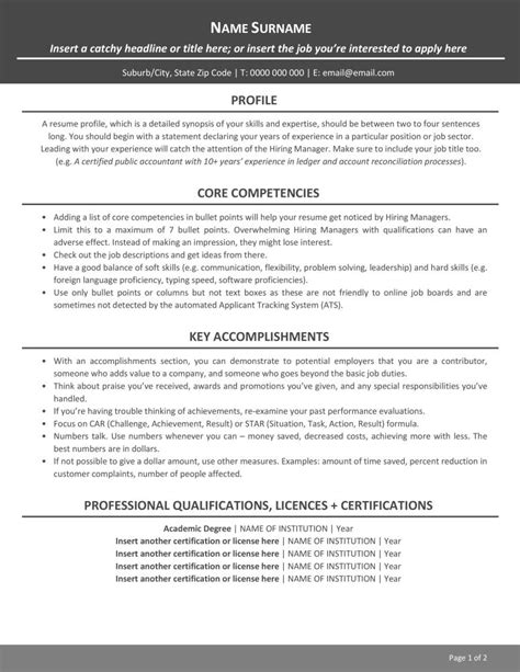 You can migrate to australia either under skilled migration or family sponsorship programs. Australian Resume Template | Rev-Up Your Resume