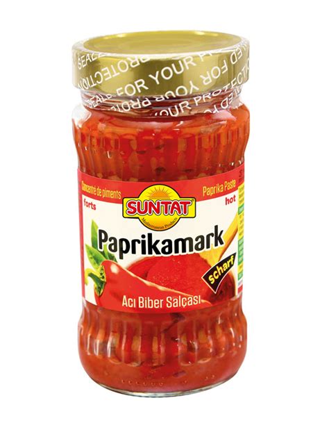 Ein richtig gutes *salça* gehört in jede gute küche. SUNTAT Paprikamark scharf 310 g