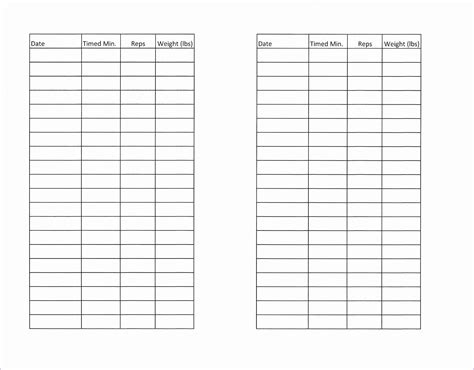 14 Weight Lifting Template Excel Excel Templates