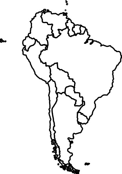 South America Outline Clip Art At Vector Clip Art Online