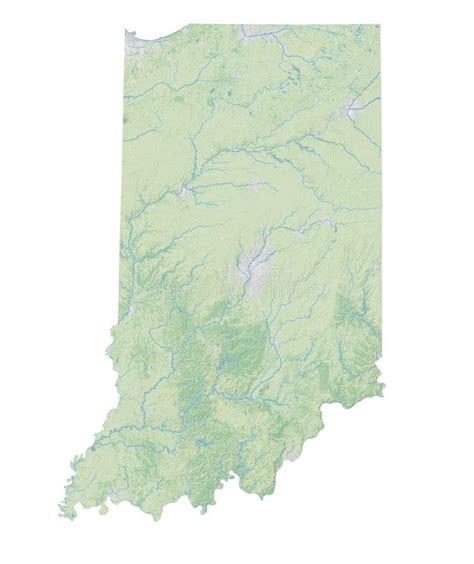 Indiana Landforms Map