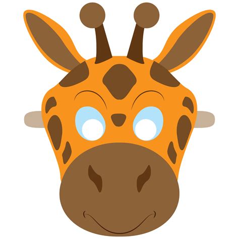 Giraffe Mask Template Free Printable Papercraft Templates