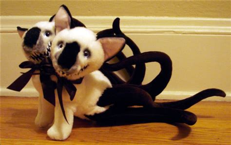 Siamese Cats Two Headed Kitty Tentacle Monster By Rebeccastefun On